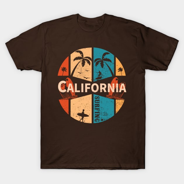 Funny T shirt California surfing specially for summer time, dad, brother, son, men T-Shirt by Meryarts